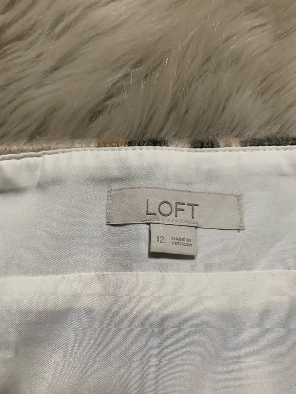 Loft Brushed Plaid Mini Skirt Size 12 - Image 5