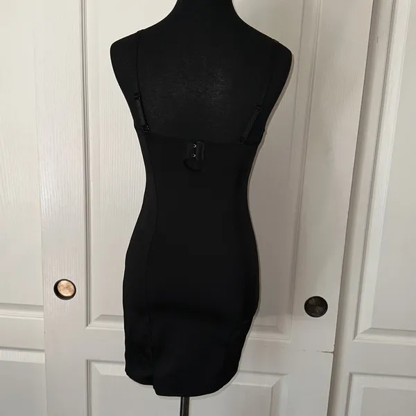 Smoothform Shapewear Lingerie Black Lace Insert Slip Dress - Image 3