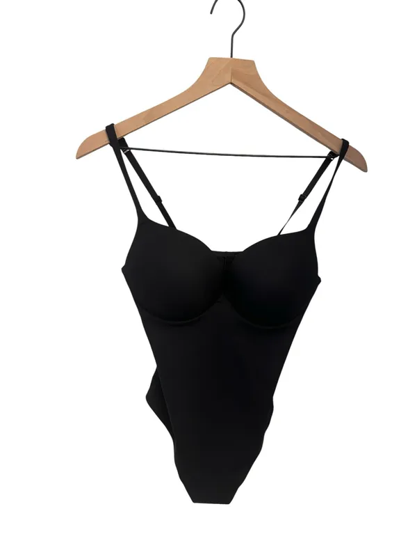 Skims Ultimate Body Thong Bodysuit M onyx New with tags - Image 5