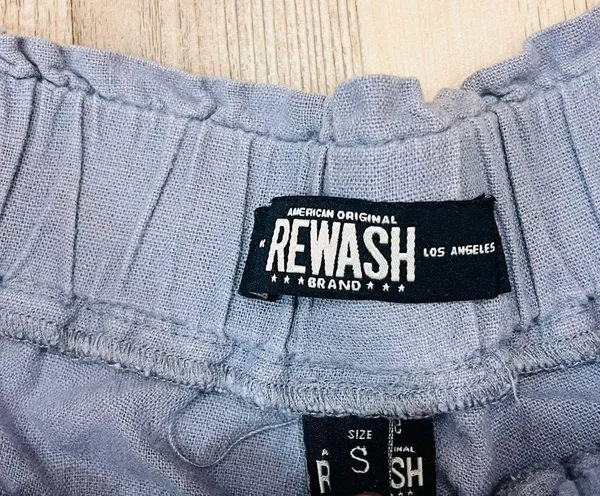Rewash boutique pull on shorts blueish gray size small - Image 3
