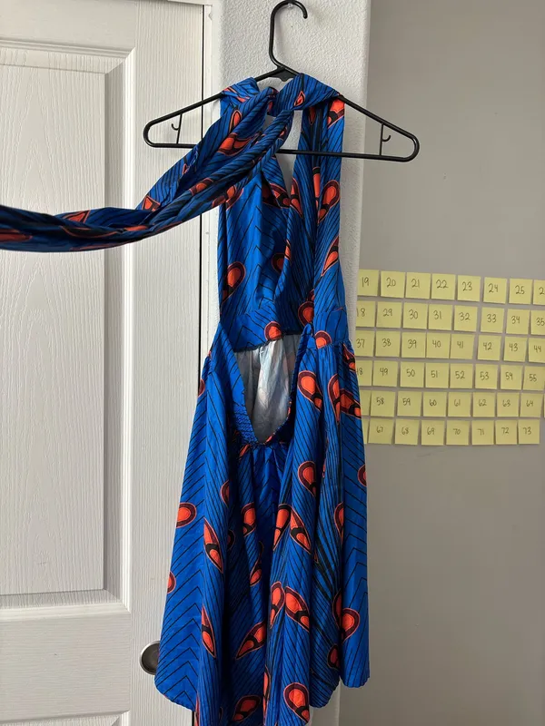 Blue mini halter dress Size M - Image 6