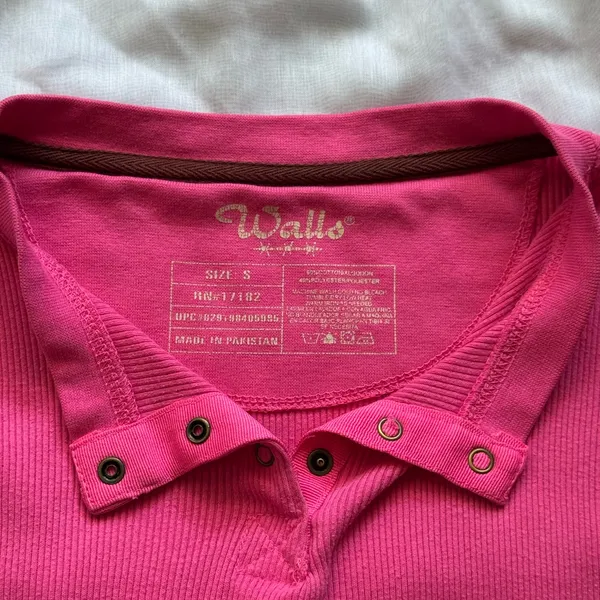 Walls Thermal Patch Elbow Long Sleeve Shirt Pink - Image 3