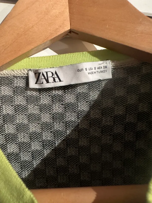 Checkered Crop Top - Image 3