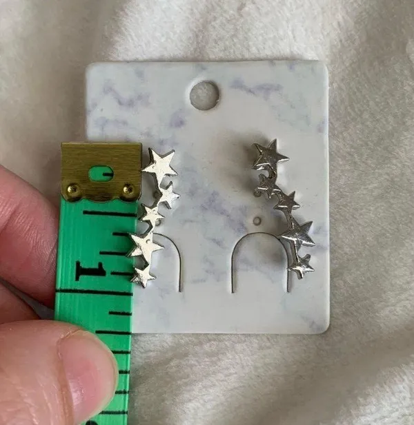 NWOT Silver Star Ear Crawlers - Image 3