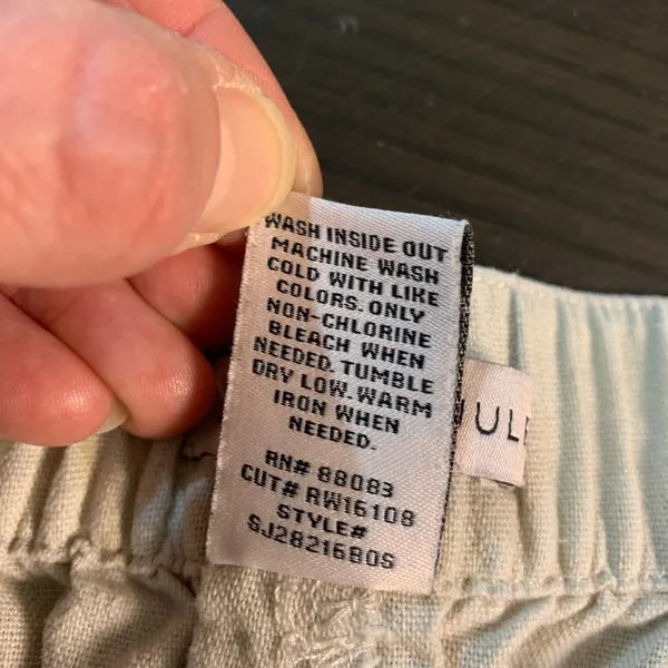 Sincerely Jules‎ Women Linen Blend Wide Leg Cargo Pants Beige Sz L Beachy Resort - Image 7
