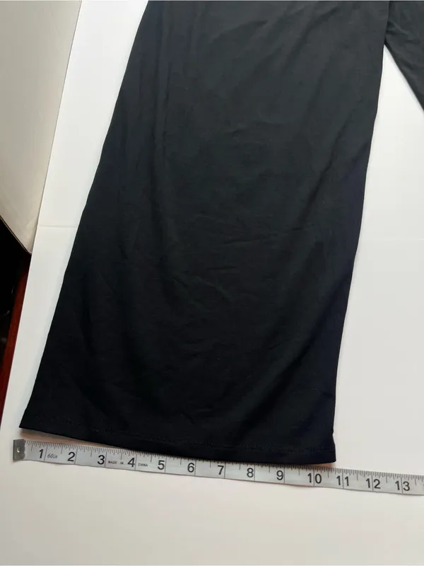 Eileen Fisher‎ Black Wide Leg Pull-on Stretch Pant Womens Size XL Pockets - Image 8