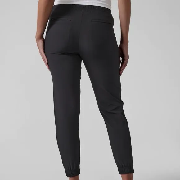 Athleta Black Brooklyn Jogger Athleisure Outdoor Tall Pull On Pants‎ - Image 2