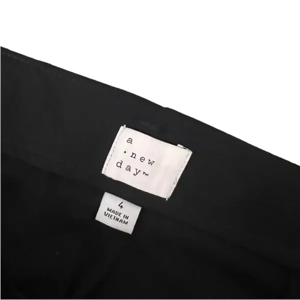 NWT A New Day Women's Black‎ Wide Leg Trousers Size 4 High-Waisted with Belt - Image 4