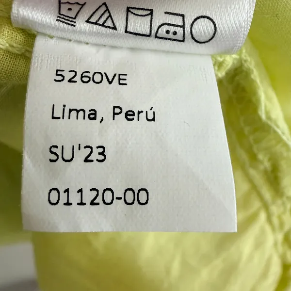 Nation LTD Luella Tiered Mini Dress in Tennis Ball Pima Cotton Pockets Sz Medium - Image 8