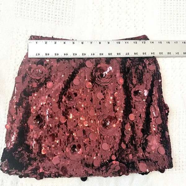 Hello Molly 4 disco reflections sequin stretch mini skirt SK2 3510 - Image 3