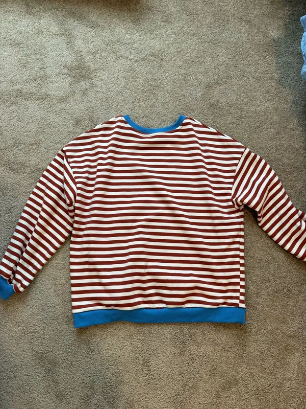 UEU stripped sweatshirt Red Size M - Image 2