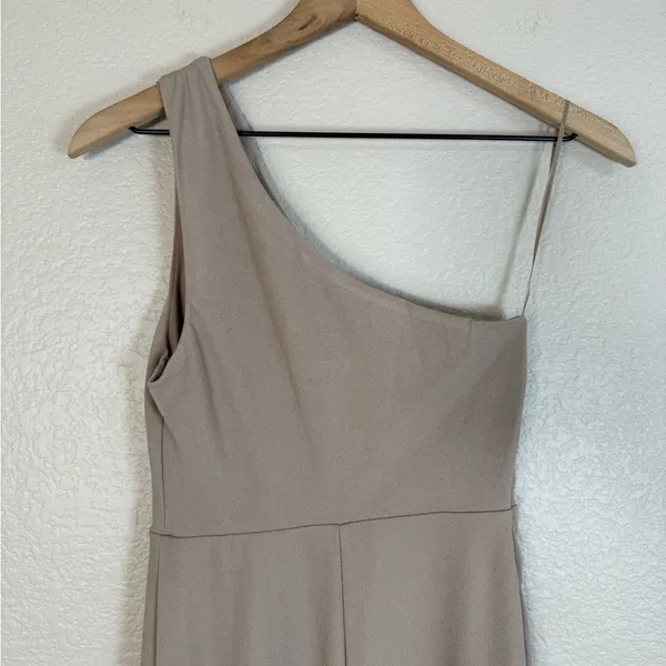 NEW Birdy Grey Kira Bridesmaid Dress With Slit In Chiffon Taupe size XS $105 - Image 10