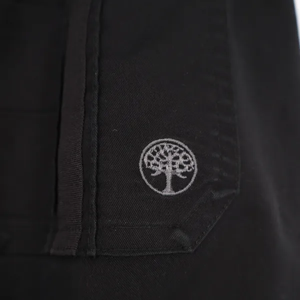 Tree Of Life Cargo Pants Women Medium Black Patch Pockets High Rise Straight Leg - Image 3