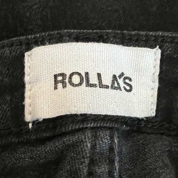 Rolla’s Women’s East Coast High Rise Black Denim Cropped Bootcut Jeans Size 27 - Image 4