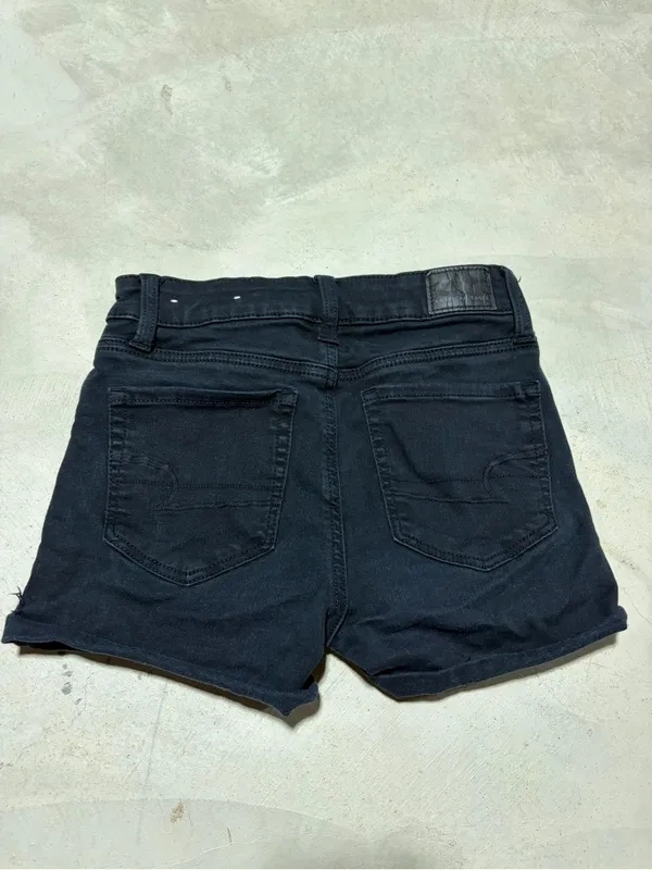 American Eagle High-Rise shortie Denim Shorts 0 - Image 6
