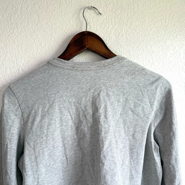 Kith Women Shirt Top Gray Lucy Cropped Long Sleeve Size XS - Image 4