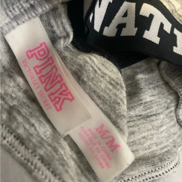 Pink VS Gray and Black Sports Bra - Image 2
