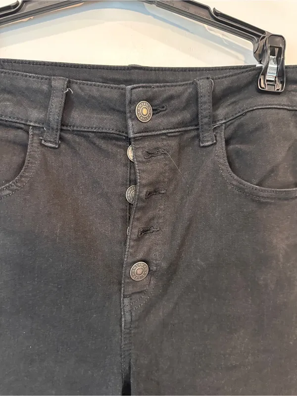 American Eagle Outfitters Black Skinny Ripped Jeans - Image 2