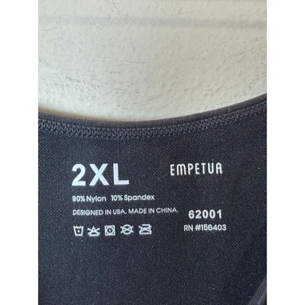 Empetua Scoop Neck Cami Women 2XL Black Seamless Compression Shapewear - Image 7