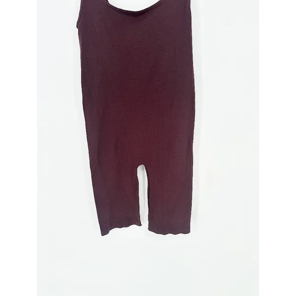 FP Free People MOVEMENT Biker Short One‎ Piece Size M/L Burgundy Sexy Active Gym - Image 3