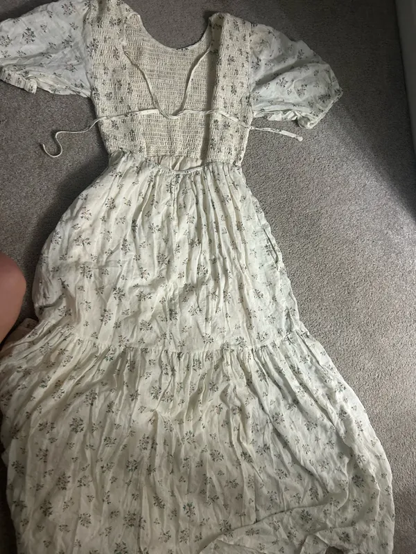 floral maxi dress White Size XS - Image 2
