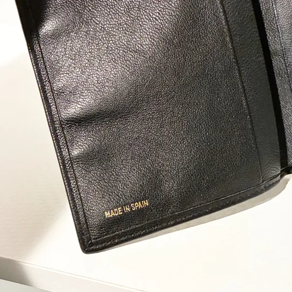 Christian Dior Black‎ Soft Leather Made in Italy Multi Card Slot Card Holder - Image 5