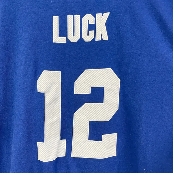 Indianapolis Colts Majestic NFL T-Shirt‎ Womens 2X Luck 12 Football Sports Team - Image 3