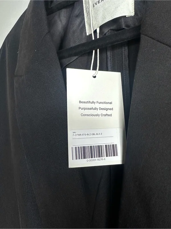 Everlane Double-Breasted Blazer Blazer In Buttersmooth NWT Size 2 - Image 6
