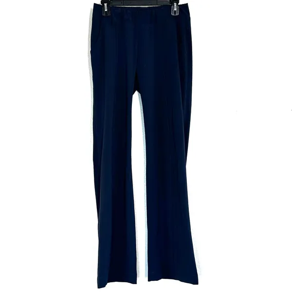 Athleta 4 S Venice High Rise Wide Leg Pant Navy Blue Pull-on Lightweight - Image 5
