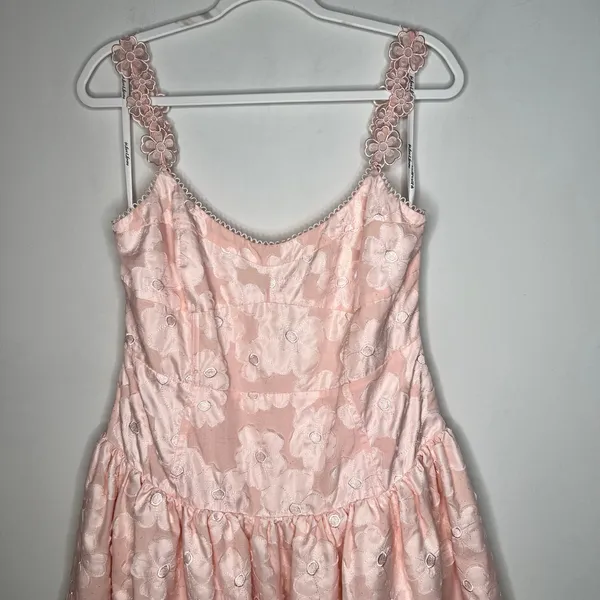 For Love & Lemons Florence Drop Waist Midi Dress Size L - Image 5