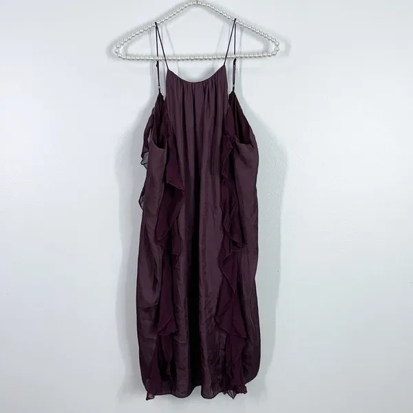 Urban Outfitters kimchi blue lightweight ruffle mini dress size medium - Image 3
