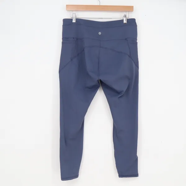RBX Live Life Active Womens XL Blue High Waisted Pocket Cropped Leggings - Image 5