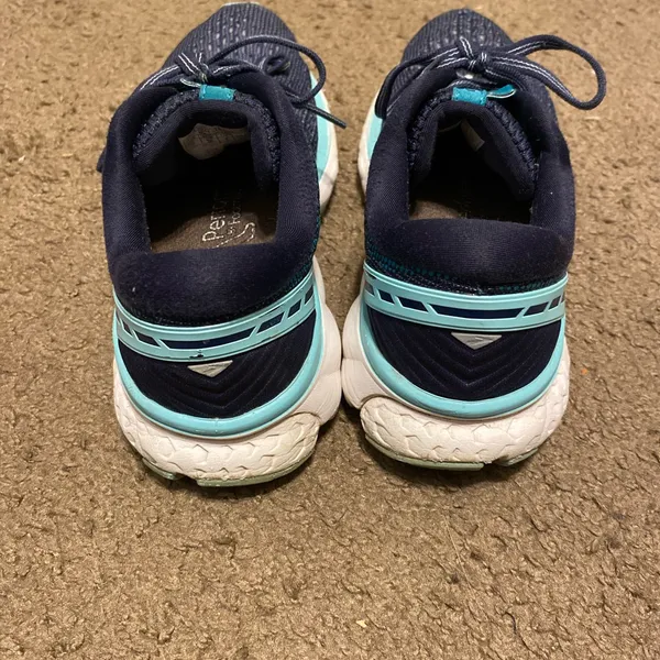 Womens Brooks Ghost 11 Green Blue‎ Teal Running Shoes Size 7 - Image 4