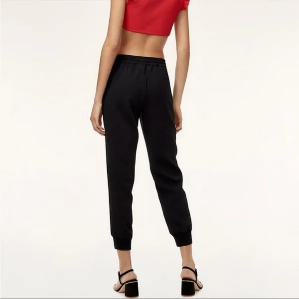 Aritzia Wilfred Buffon Crepe Jogger‎ Pant in Black Size Extra Small - Image 4