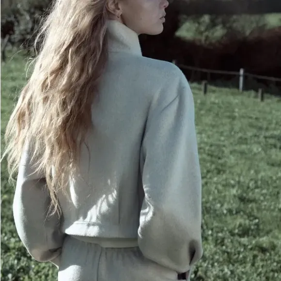 Zara NWT cream soft bomber jacket - Image 7
