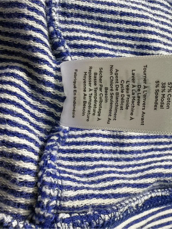 Talbots Blue and White Hooded Zip - Image 9