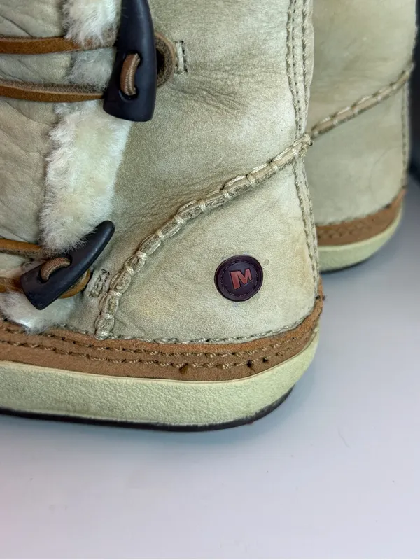 Merrell Spirit Tibet Timber Boots Womens 8 Shearling Leather Winter - Image 9