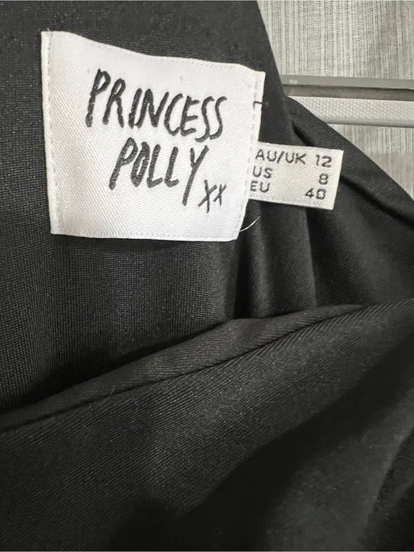 Princess Polly Black Ruched Halter Bodycon Dress - Image 3