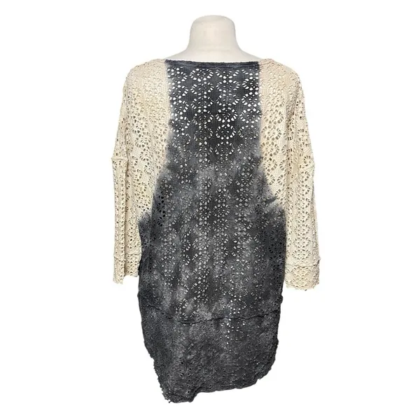 FREE PEOPLE x WE THE FREE Women’s Y2K Dyed Lace 3/4 Sleeve Sheer Top - Image 4