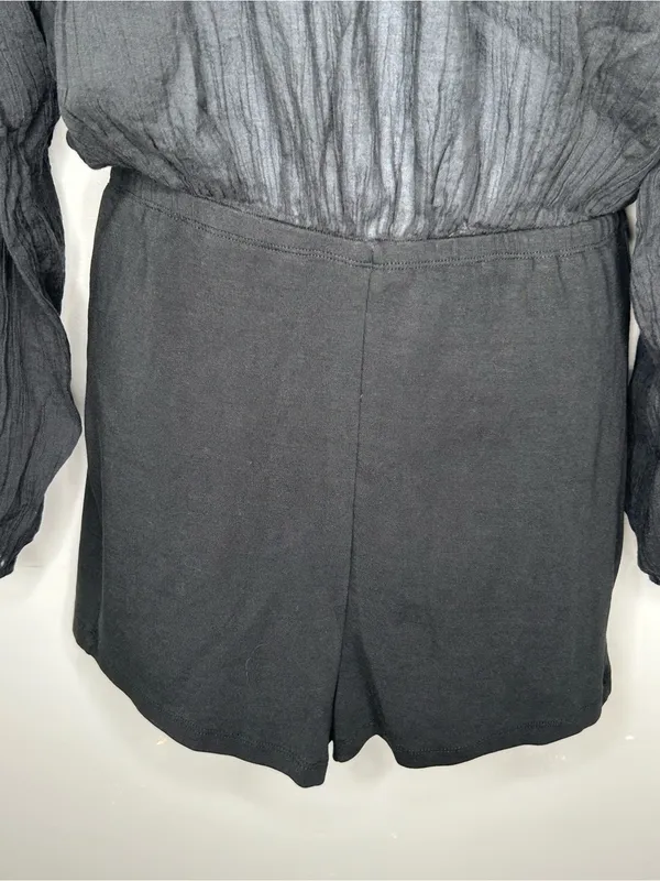 Free People Real Resort Romper in Black Size M - Image 6