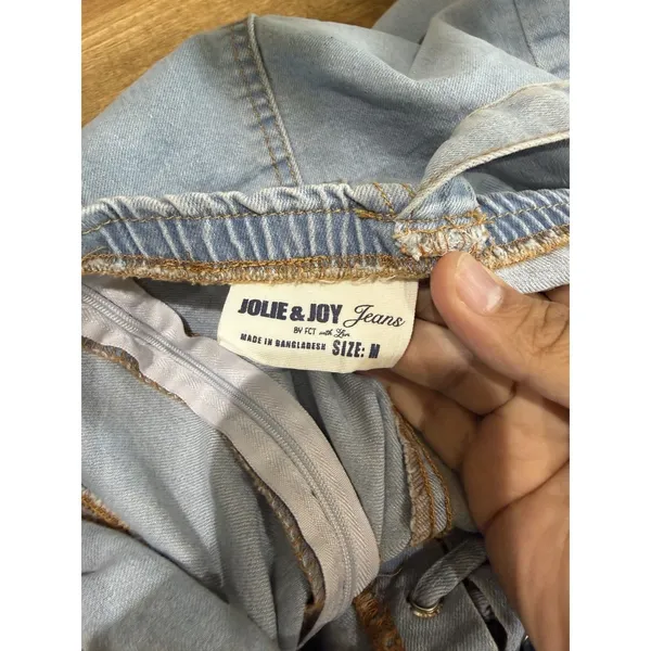 Jolie & Joy light wash denim mini dress size M - Image 6