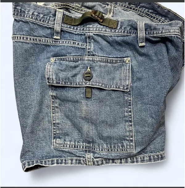 90s Abercrombie cargo shorts 100% cotton - Image 6