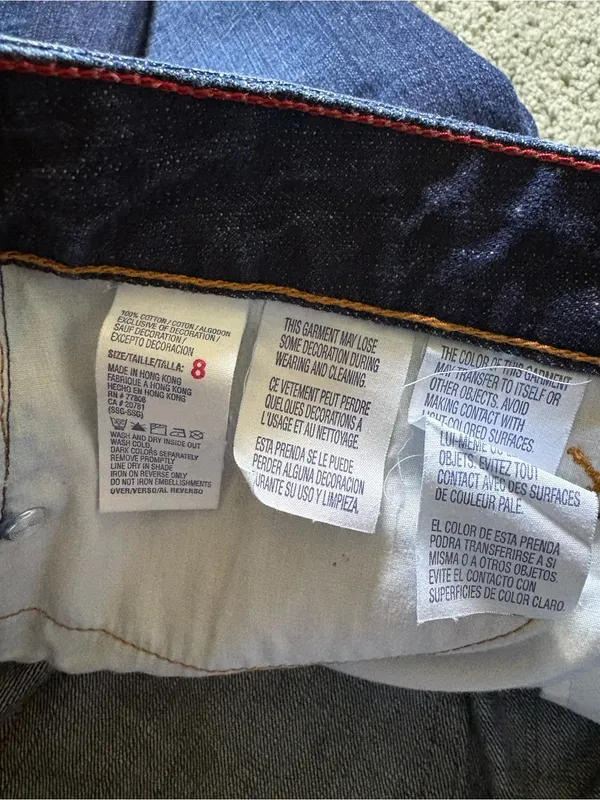 Tommy Hilfiger Low Rise Flare Jeans Womens Size 8 90s Y2K Lightly Distressed - Image 8