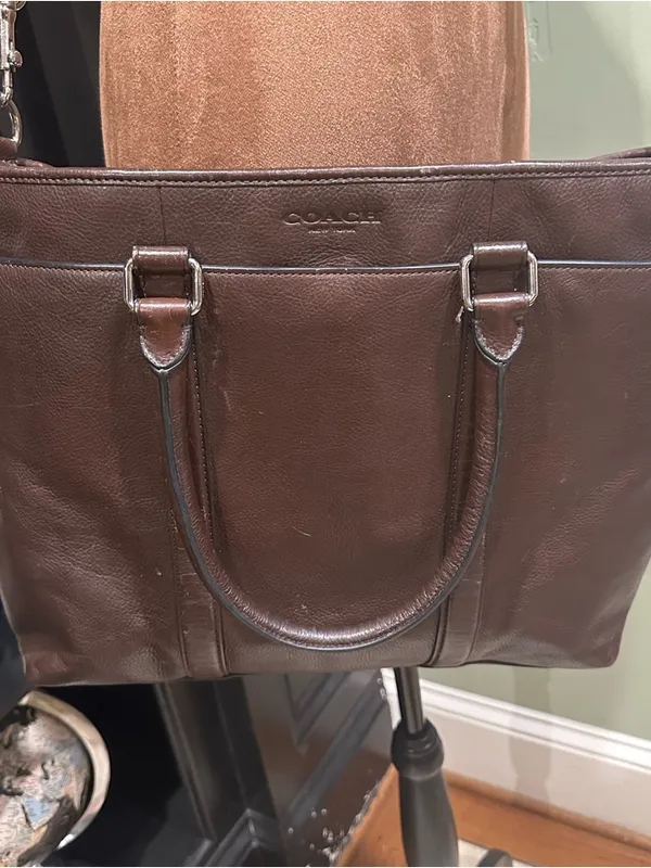 Coach Metropolitan Weekender Tote – Glovetanned Leather – Brown - Image 5