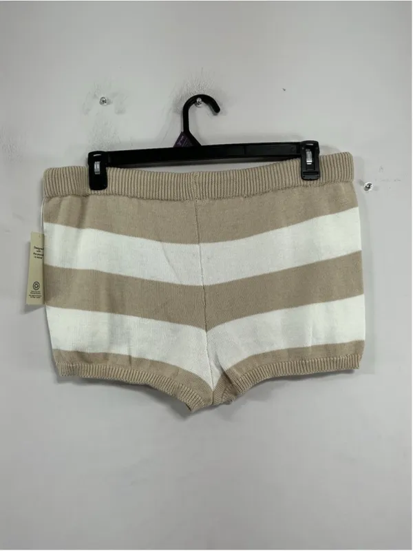 Womans NWT NOBO Pull On Sweater Short Shorts XXL 20 Tan White - Image 2