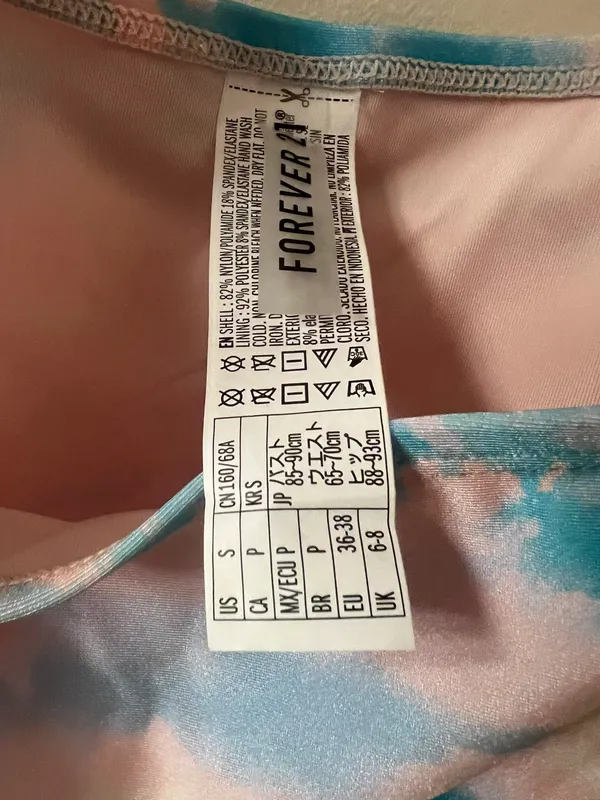 Forever 21 One Piece Bathing Suit – Small In Cloudwash - Image 8