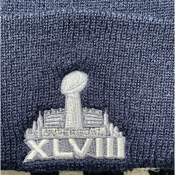Navy Blue Denver Broncos Super Bowl XLVIII Knit Hat - Image 4