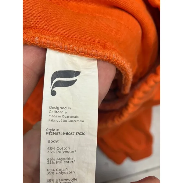 Fabletics Joggers Women S‎ Orange High Rise Zipper Pocket Athletic Sweatpants - Image 9