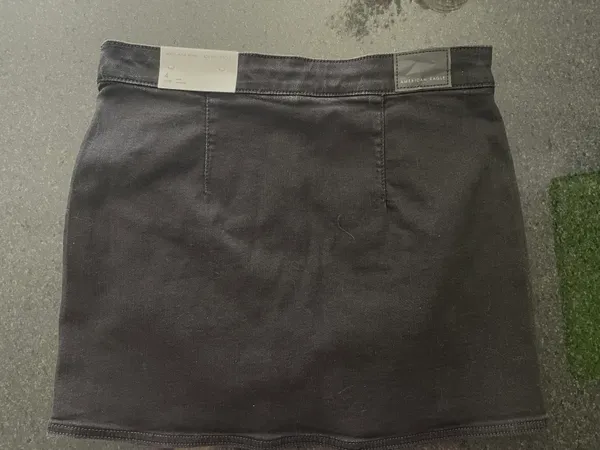 American Eagle Black Denim Stretch Skort - Image 2