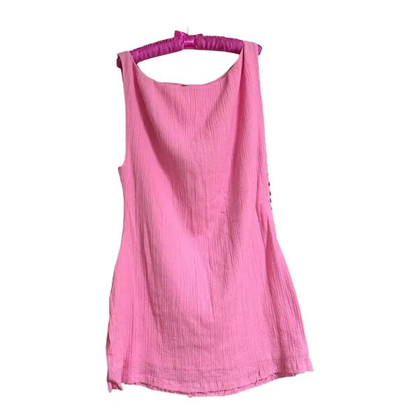 Free People Pink free-est Amaia Mini Dress size Large - Image 3